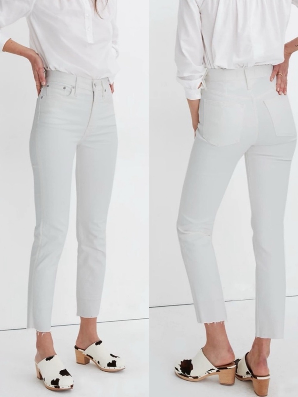 MADEWELL The Perfect Vintage Jean Tall Inseam in Tile White